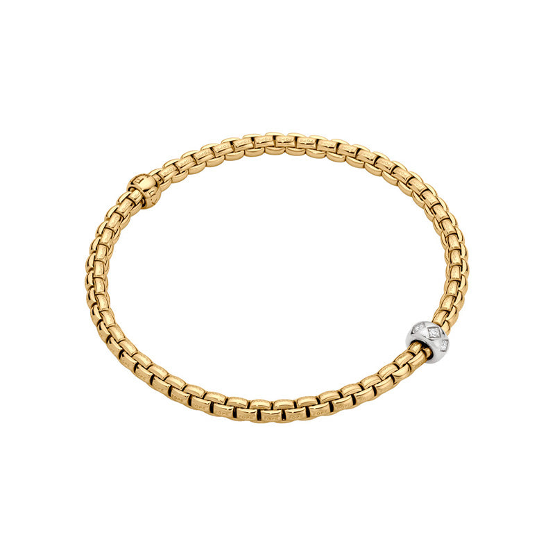 Fope Eka Yellow Gold & Diamond Bracelet