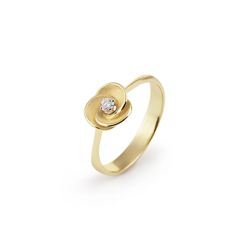 Annamaria Cammilli Yellow Sunrise Desert Rose Diamond Ring