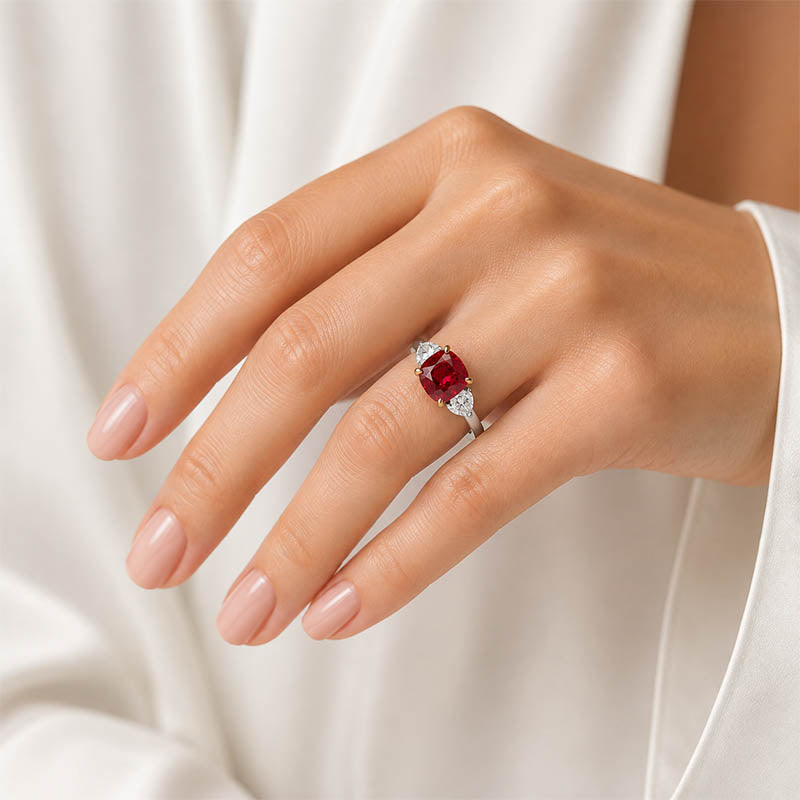 Bayco Magnificent Ruby & Diamond Ring
