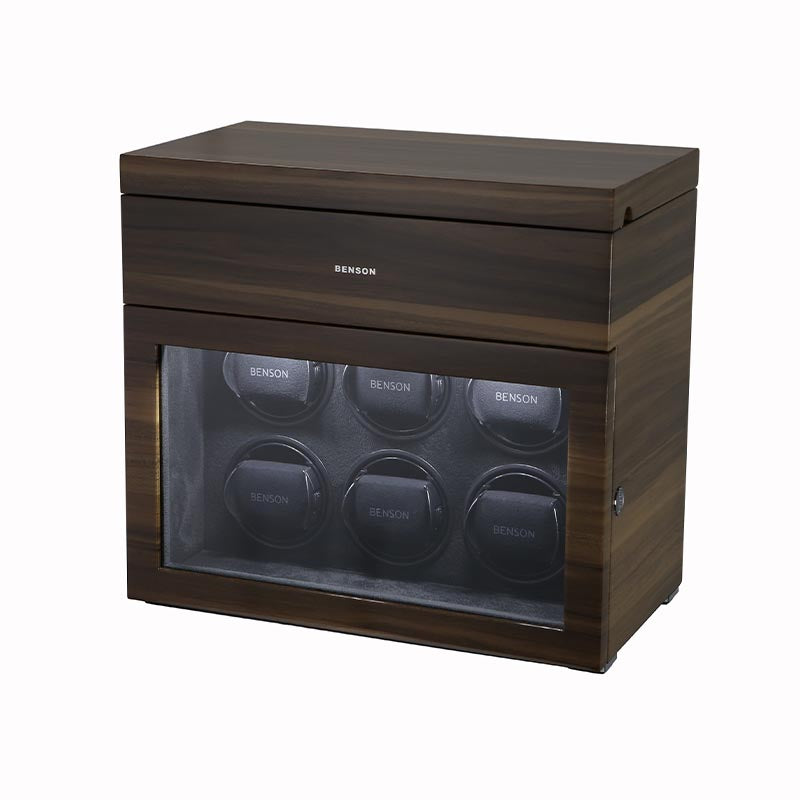 Benson Black Series 6pc Macassar Lacquered Watch Winder