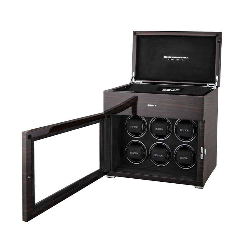 Benson Black Series 6pc Macassar Lacquered Watch Winder