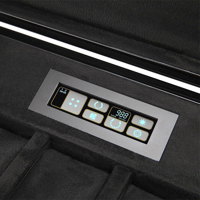 Benson Black Series 8-Piece Watch Winder - Macassar