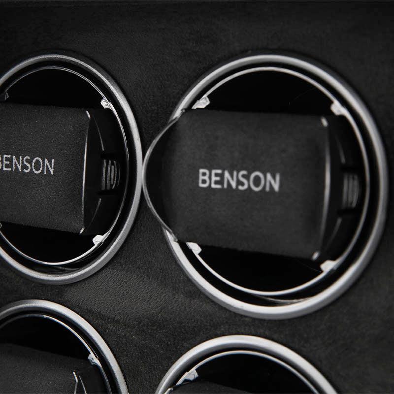 Benson Black Series 8-Piece Watch Winder - Macassar