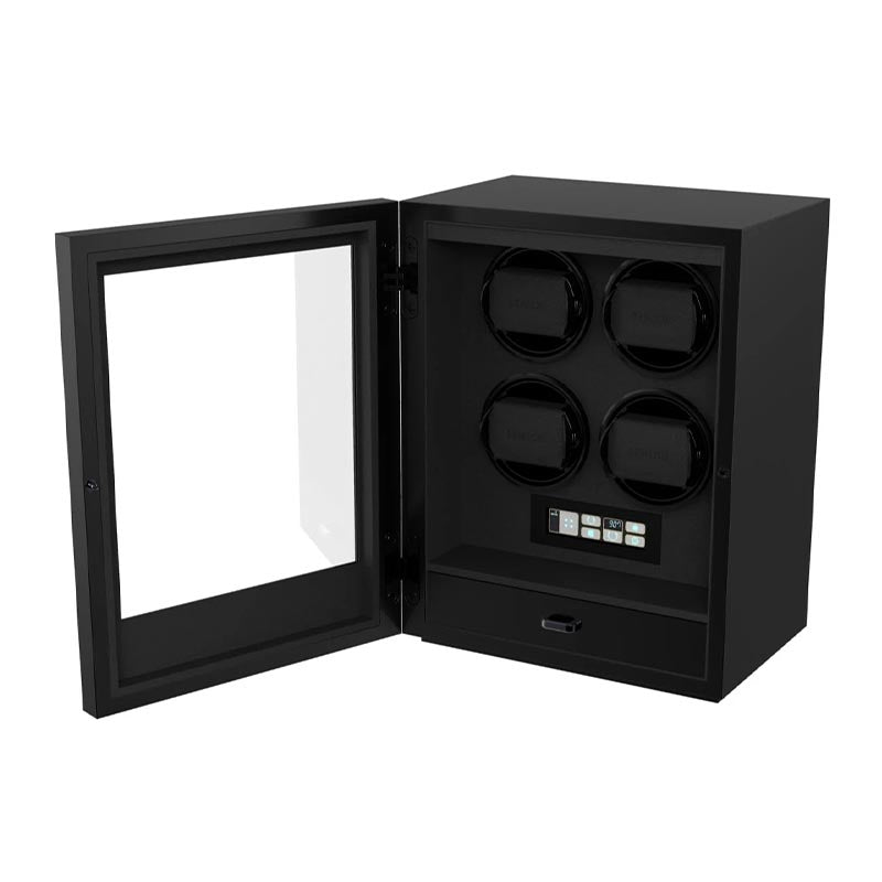 Benson Smart Tech II 4pc Watch Winder - Black Finish