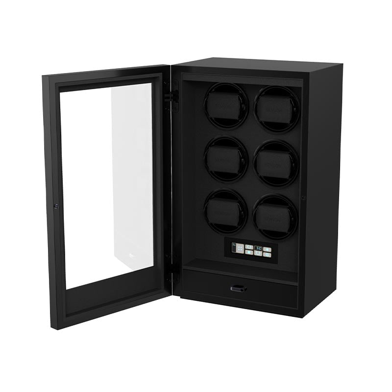 Benson Smart Tech II 6pc Watch Winder - Black Finish