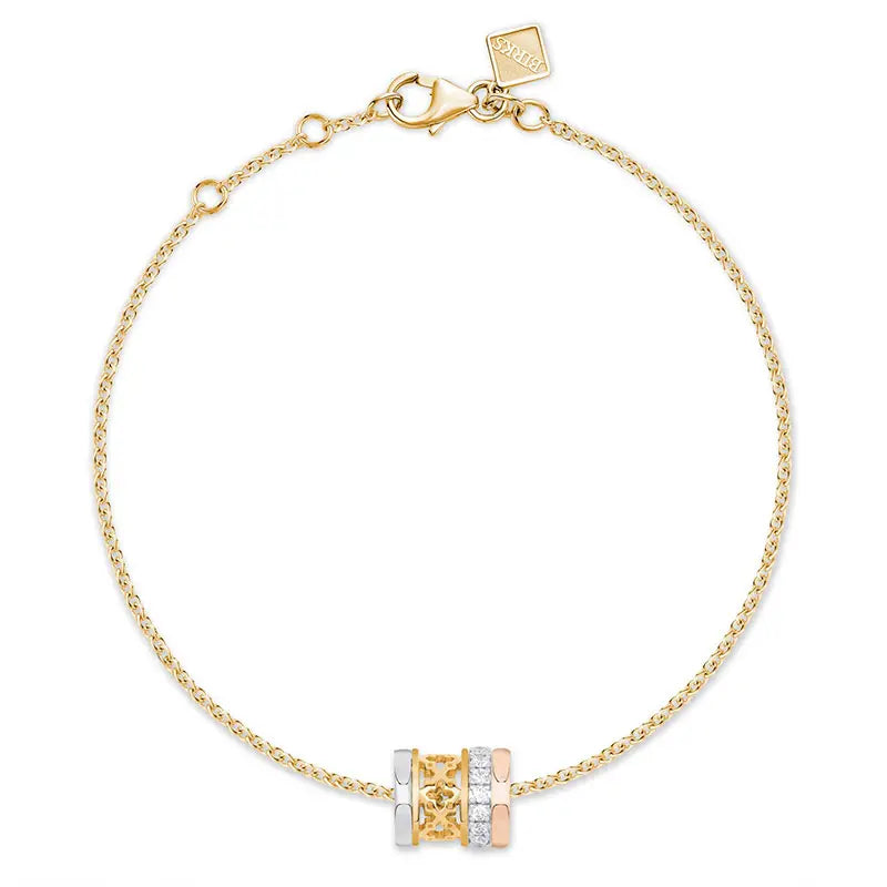 Birks Dare to Dream Tri Gold Diamond Bracelet