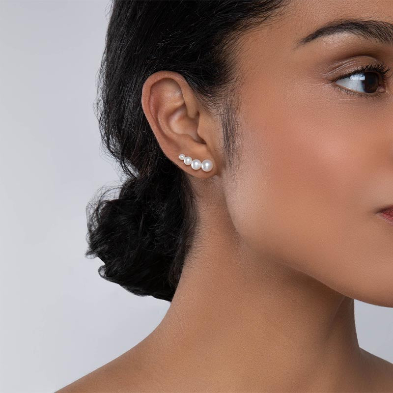 Birks Essentials Freshwater Pearl Bar Earrings