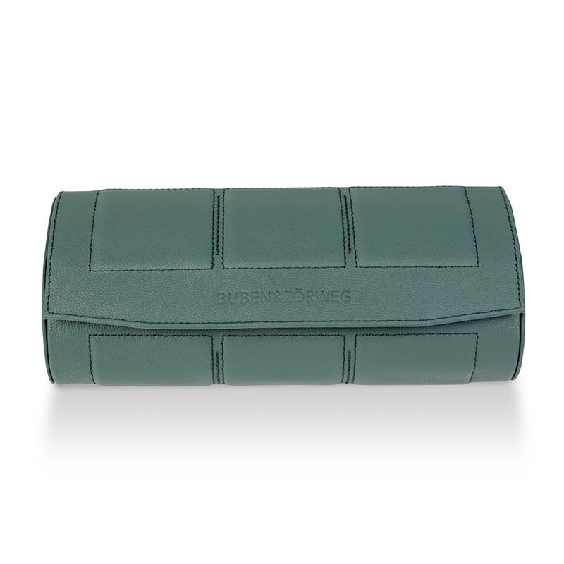 Buben & Zorweg Nitro 3 Green Leather Watch Roll