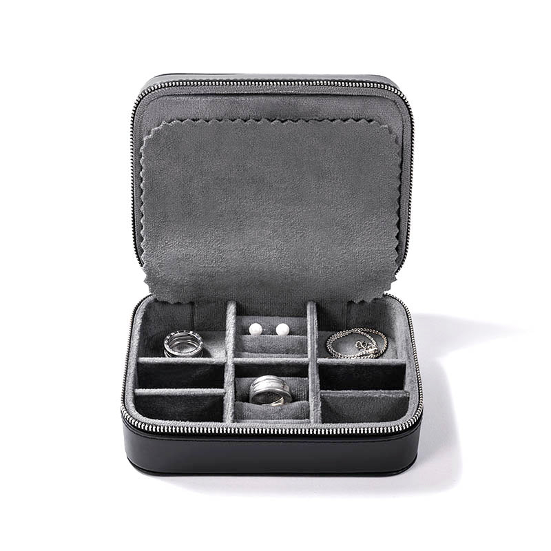 Buben & Zorweg Roma Black Leather Jewellery Case