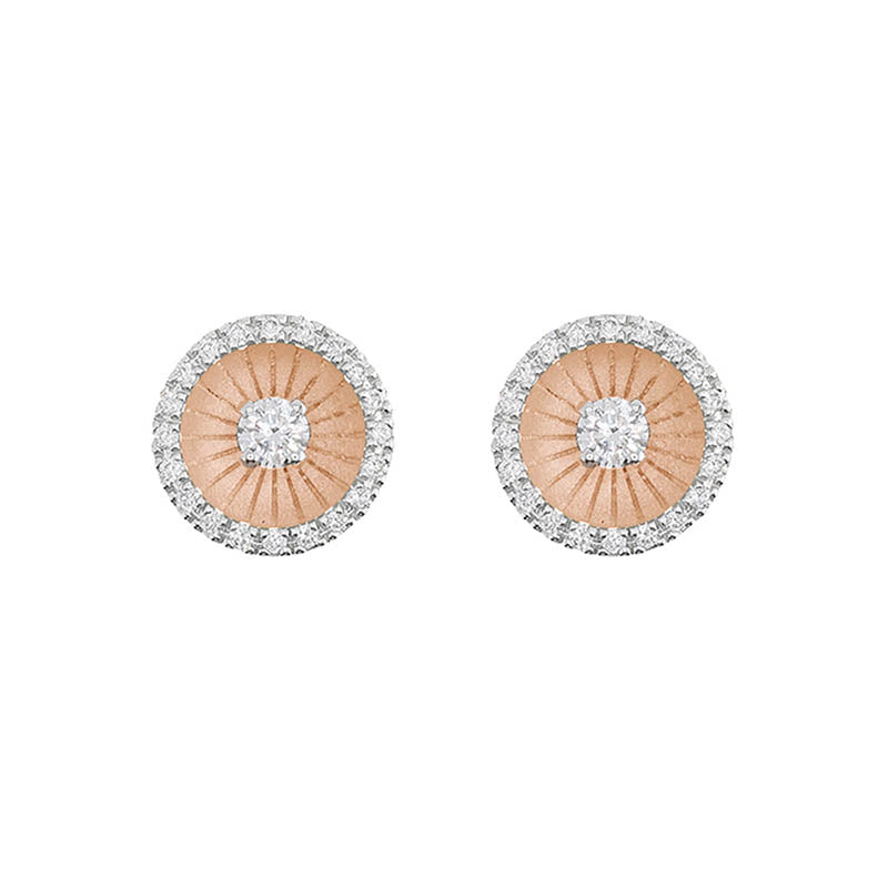 Cammilli Firenze Pink Champagne Mystar Diamond Earrings