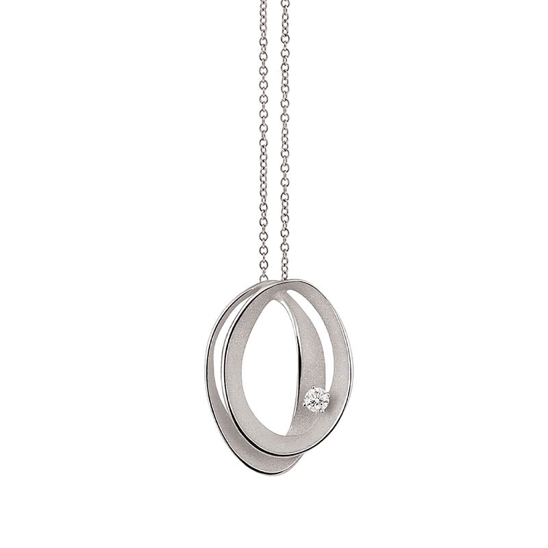 Cammilli Firenze White Ice Dune Diamond Pendant