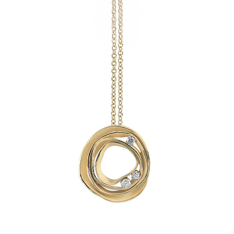 Cammilli Firenze Yellow Sunrise Dune Diamond Pendant