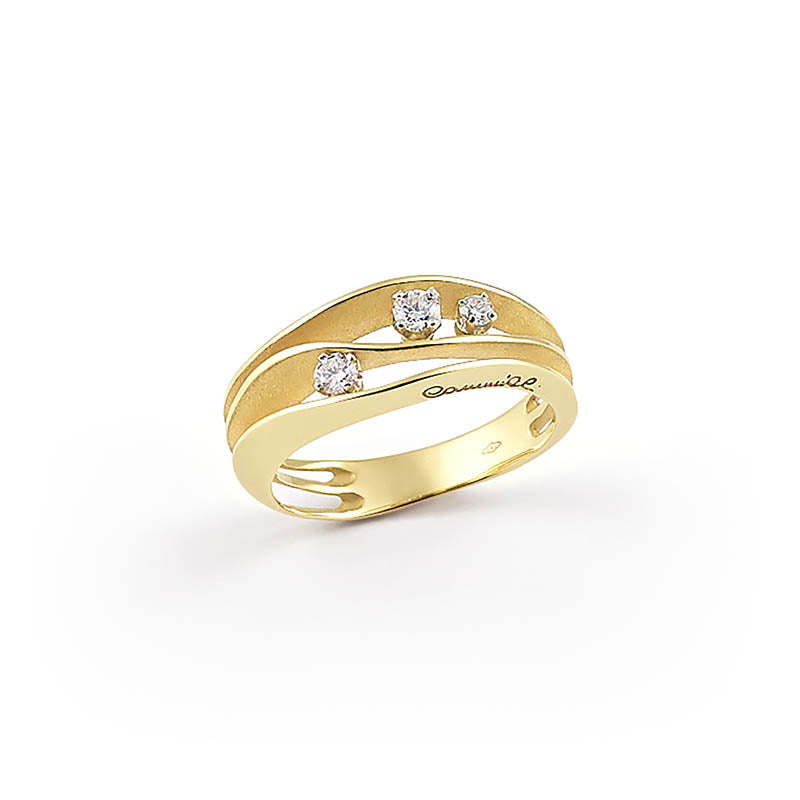 Cammilli Firenze Yellow Sunrise Dune Diamond Ring