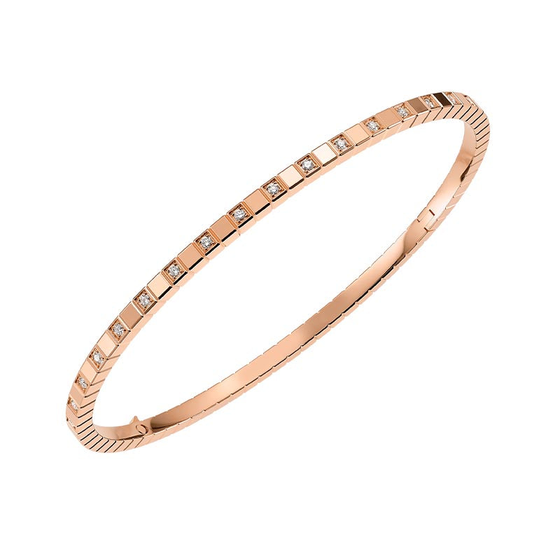 Chopard Rose Gold Ice Cube Diamond Bangle