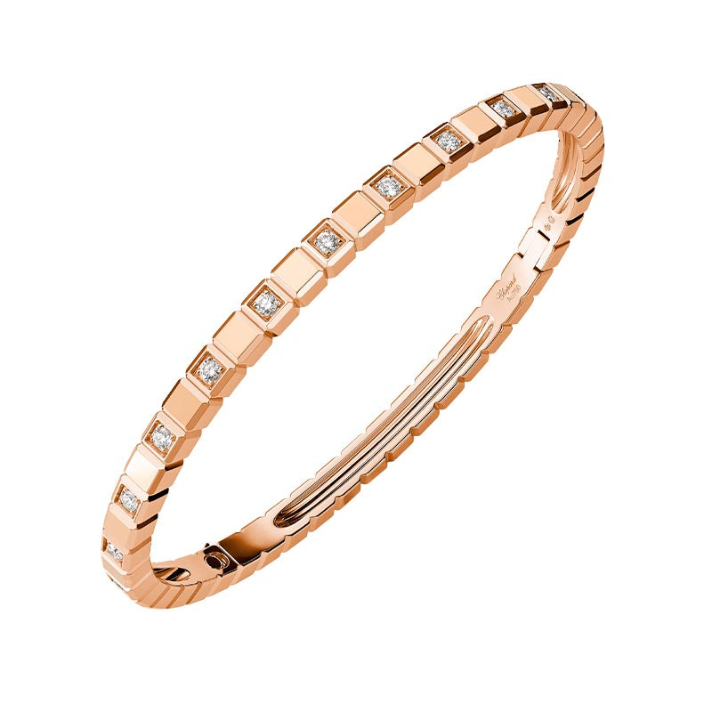 Chopard Rose Gold Ice Cube Diamond Bangle
