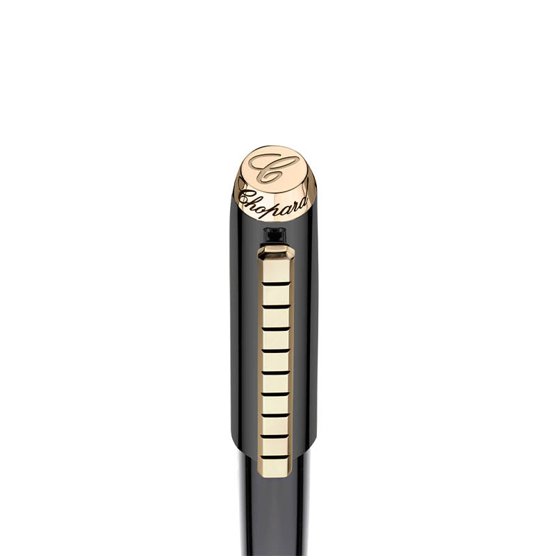 Chopard Ice Cube Black Resin Ballpoint Pen