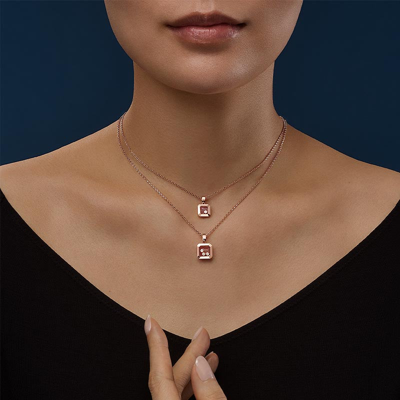 Chopard Rose Gold Happy Diamonds Icon Pendant