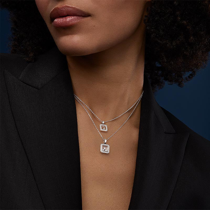 Chopard White Gold Happy Diamonds Icon Pendant