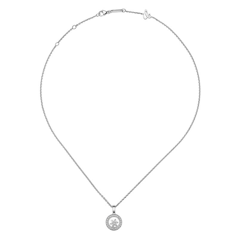 Chopard White Gold Happy Diamonds Snowflake Pendant
