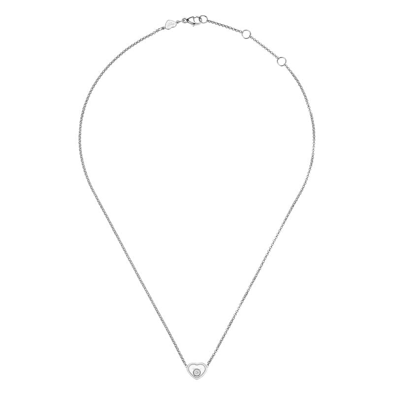 Chopard White Gold My Happy Hearts Diamond Necklace