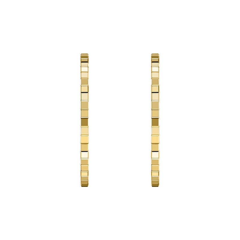 Chopard Yellow Gold Ice Cube Hoop Earrings