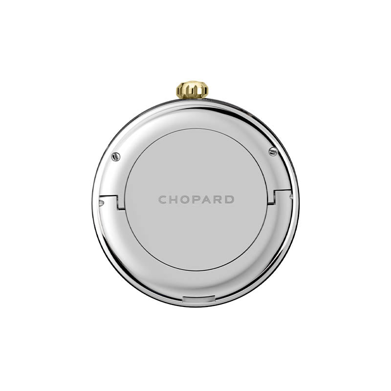 Chopard Yellow Toned & Stainless Steel Classic Racing Table Clock