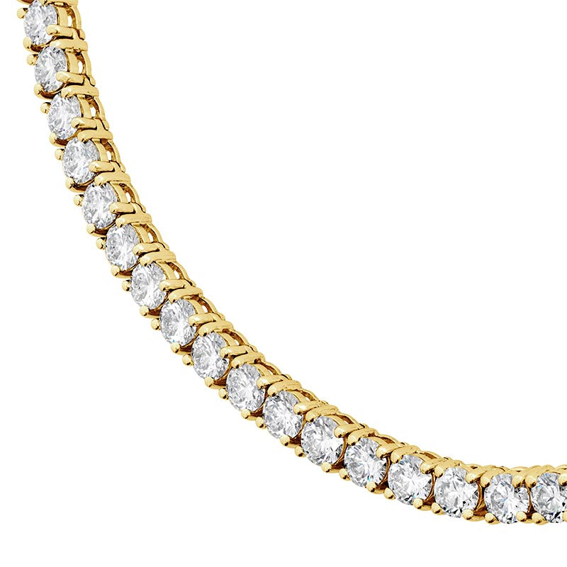 Hearts on Fire Signature Yellow Gold Uniform Line Diamond Necklace