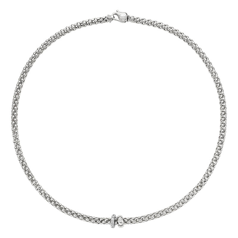FOPE Solo White Gold & Diamond Necklace