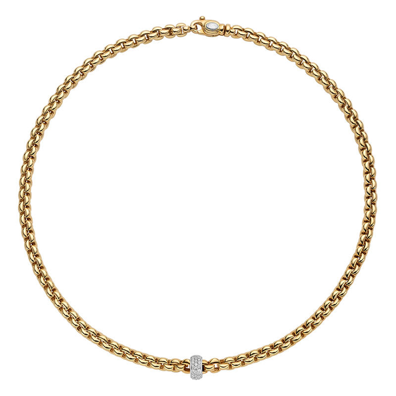 Fope Eka Yellow Gold & Diamond Necklace