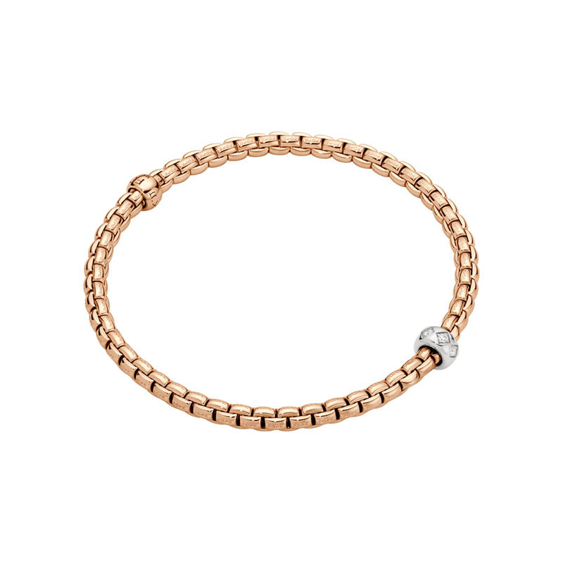 Fope Eka Rose Gold & Diamond Bracelet