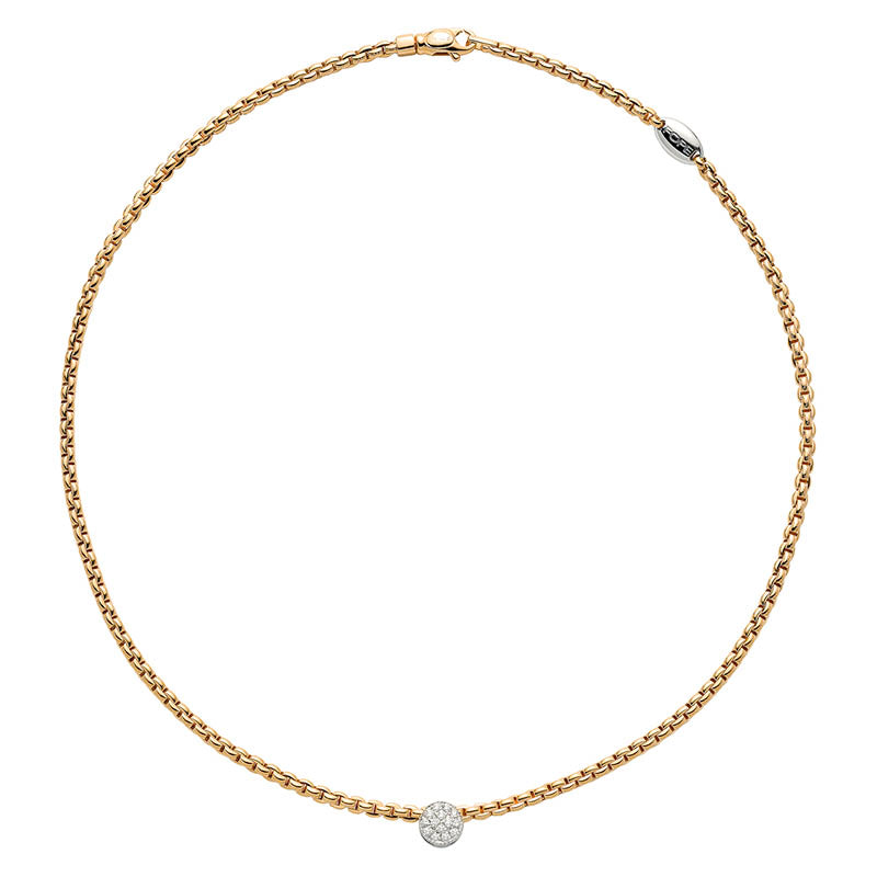 Fope Eka Yellow Gold & Diamond Necklace