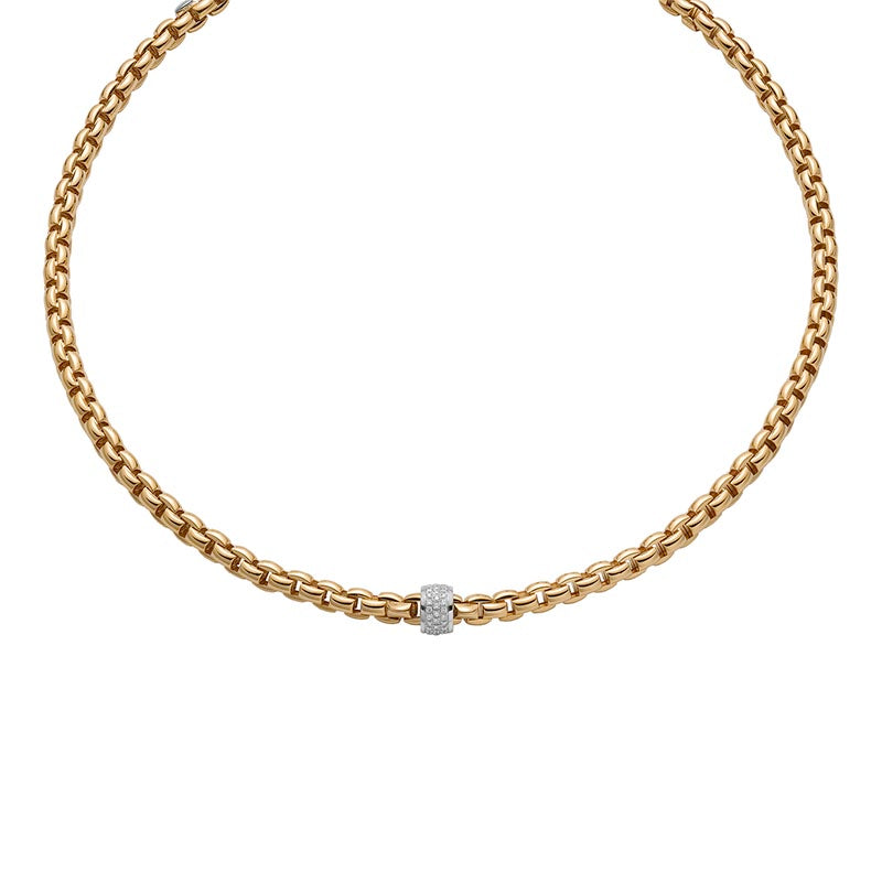 Fope Eka Yellow Gold & Diamond Necklace