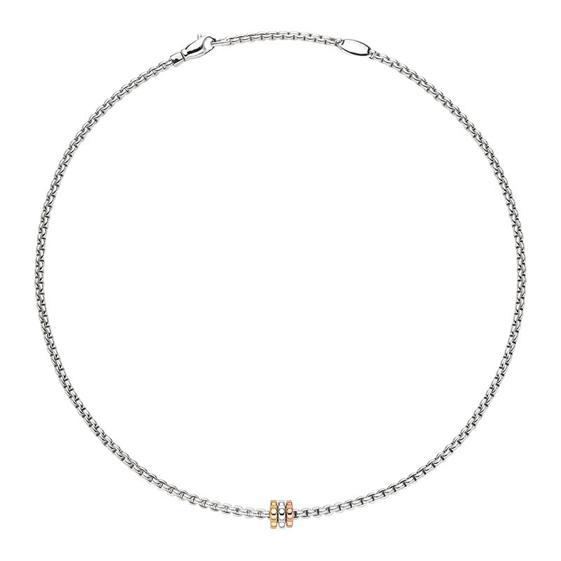 Fope Eka Tiny White Gold Necklace