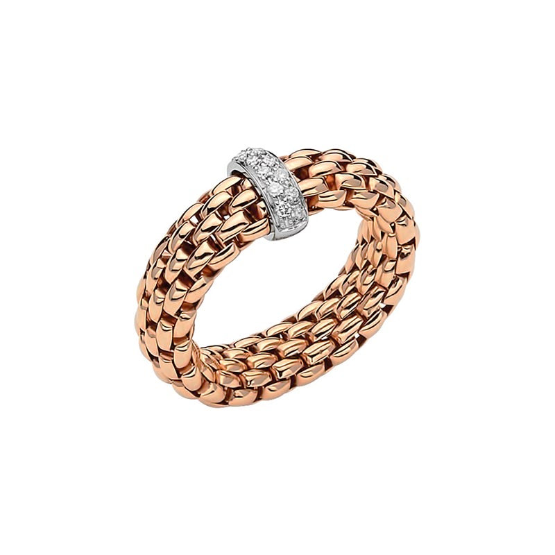 Fope Vendome Rose Gold & Diamond Ring