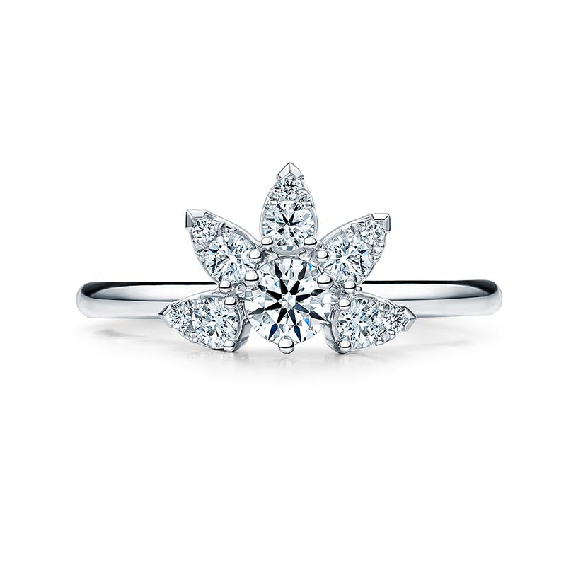 Hearts on Fire Aerial White Gold Sunburst Ring