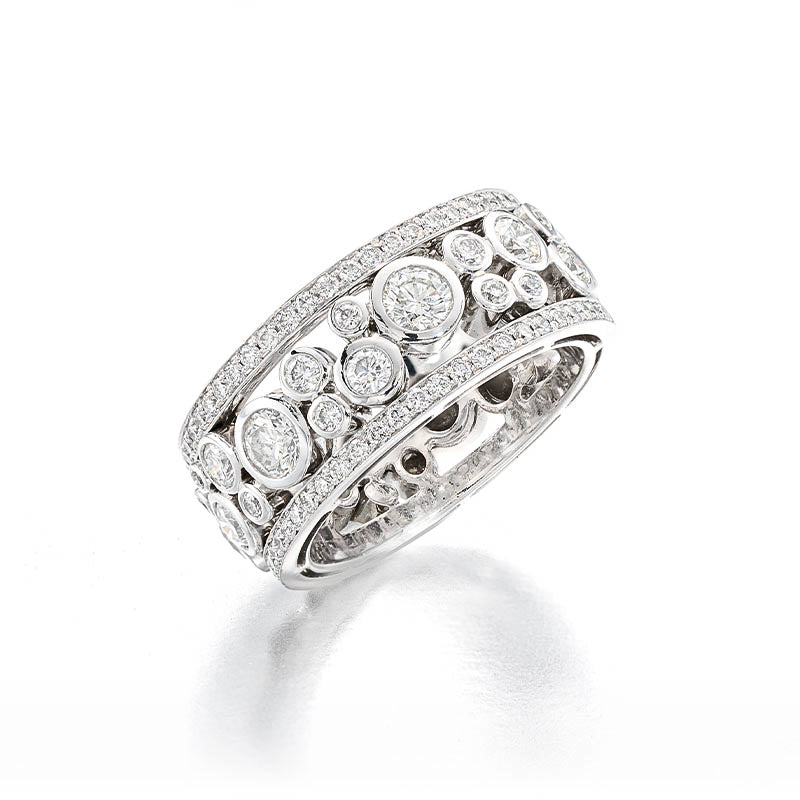 Hans D. Krieger White Gold Diamond Ring
