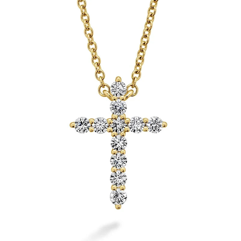 Hearts on fire cross necklace discount