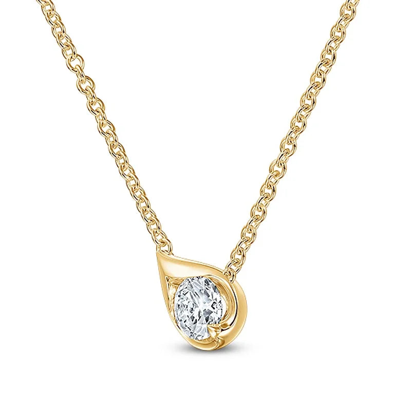 Hearts On Fire Necklace UU2808 YG .30 angle
