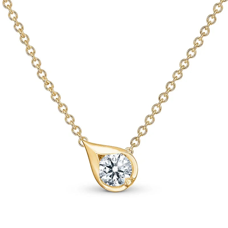 Hearts On Fire Necklace UU2808 YG .30