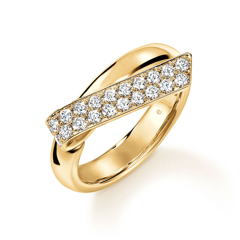 Hearts on Fire Inside/Out Yellow Gold Flip Diamond Ring