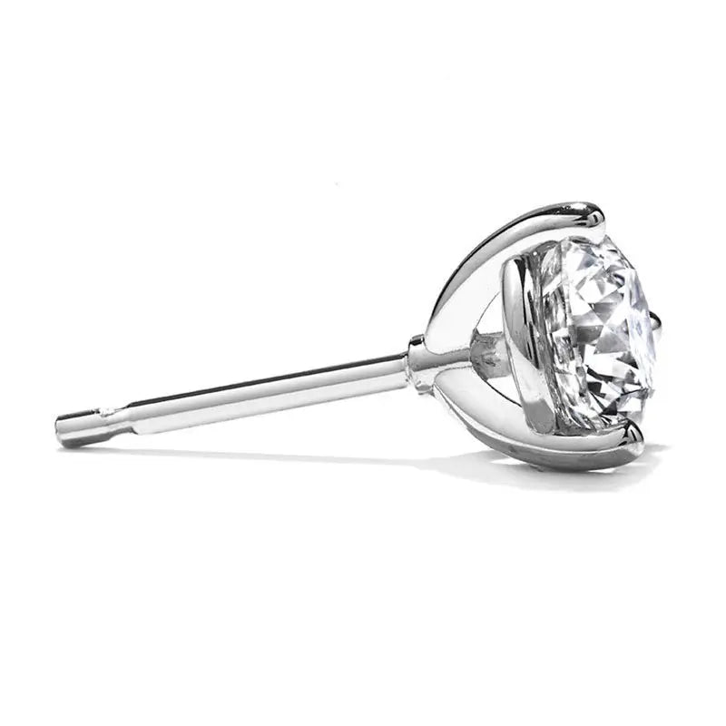 Hearts on Fire Three Prong Diamond Earrings Average Ctw = 0.60/Sensational Quality