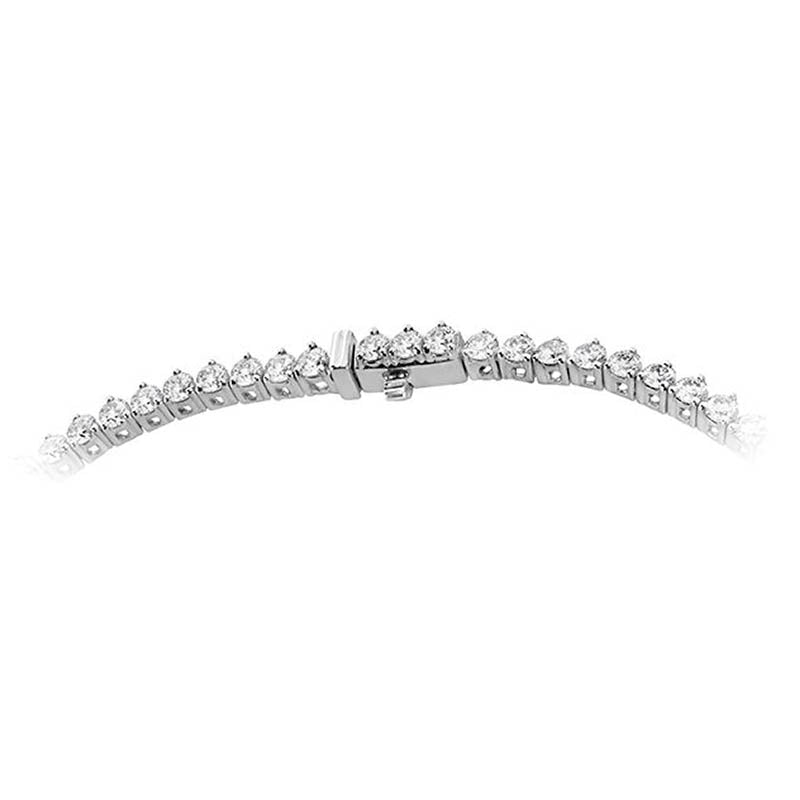 Hearts On Fire White Gold Signature Graduated Diamond Line Necklace