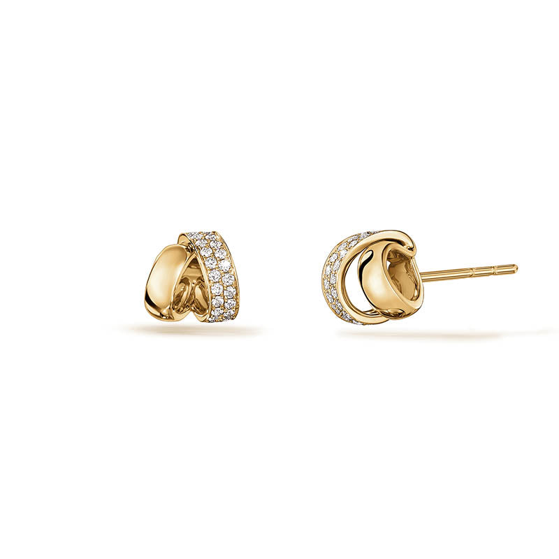 Hearts On Fire Yellow Gold INSIDE/OUT Diamond Flip Earrings - Small