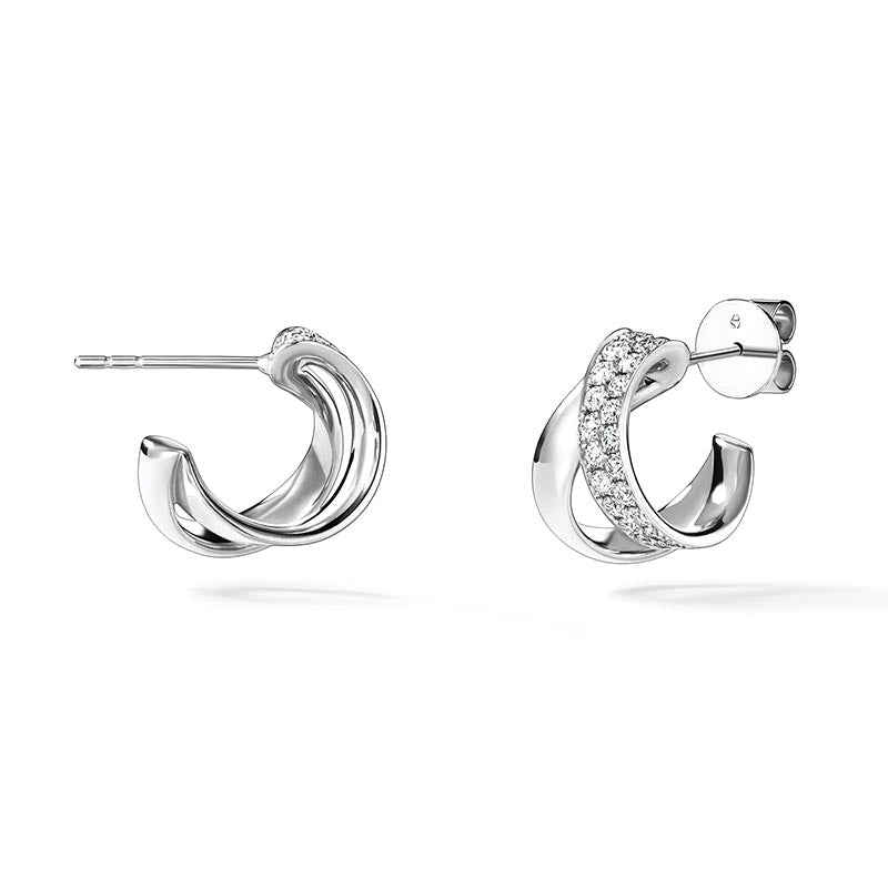 Hearts on Fire Inside/Out White Gold Flip Diamond Earrings