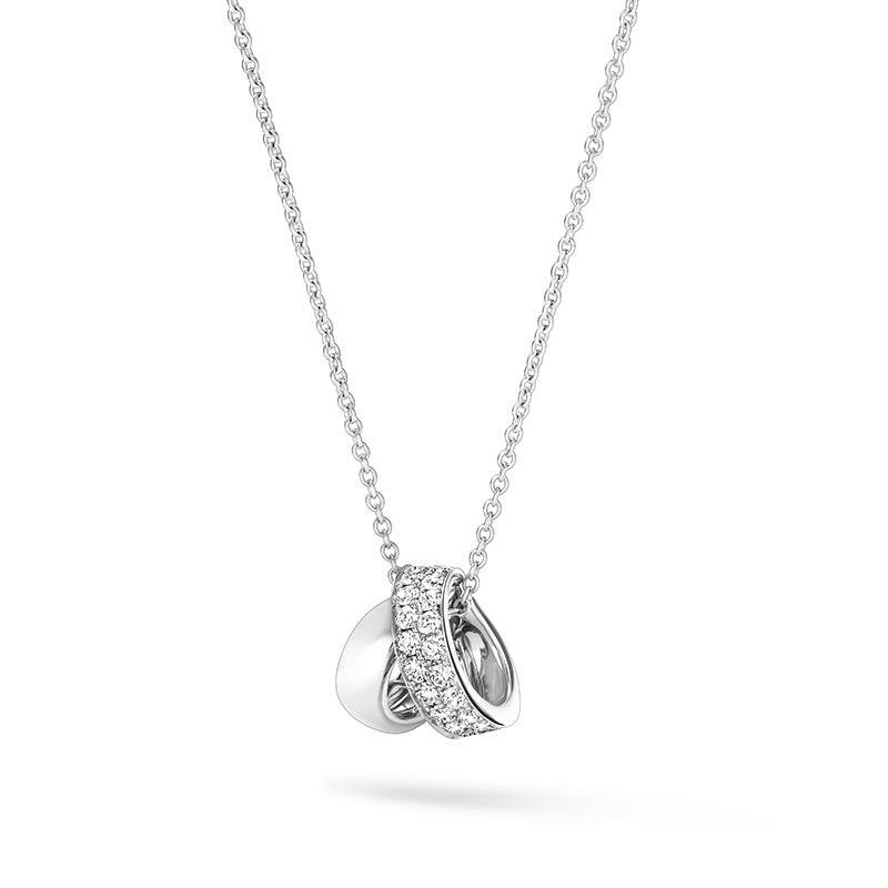 Hearts on Fire Inside/Out White Gold Multi-Wear Rondel Diamond Pendant