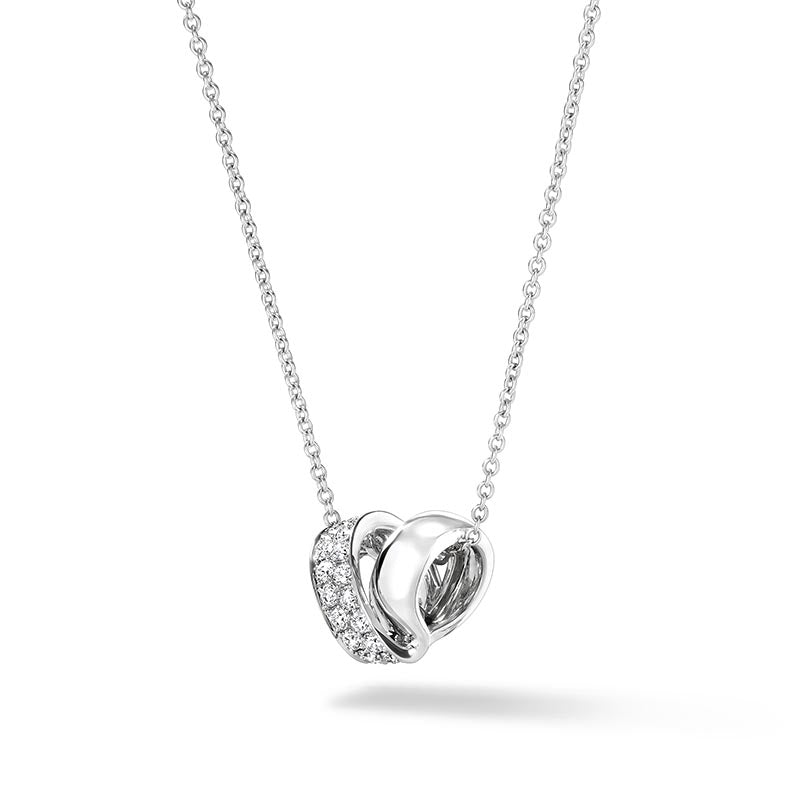 Hearts on Fire Inside/Out White Gold Multi-Wear Rondel Diamond Pendant