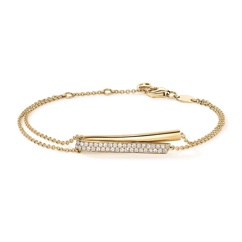 Hearts on Fire Inside/Out Yellow Gold Flip Diamond Bracelet