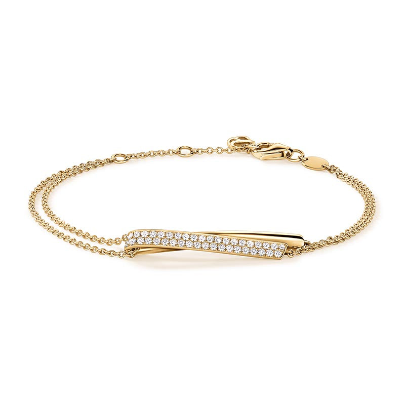 Hearts on Fire Inside/Out Yellow Gold Flip Diamond Bracelet