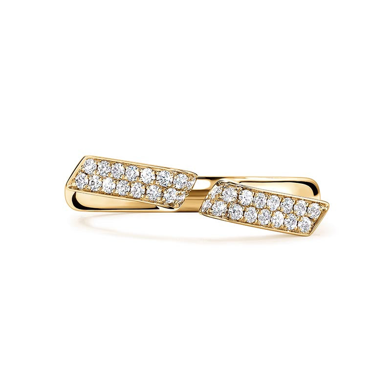 Hearts on Fire Inside/Out Yellow Gold Flip Open Diamond Ring