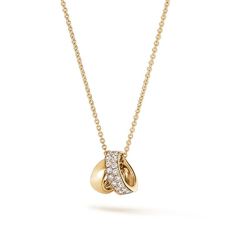 Hearts on Fire Inside/Out Yellow Gold Multi-Wear Rondel Diamond Pendant